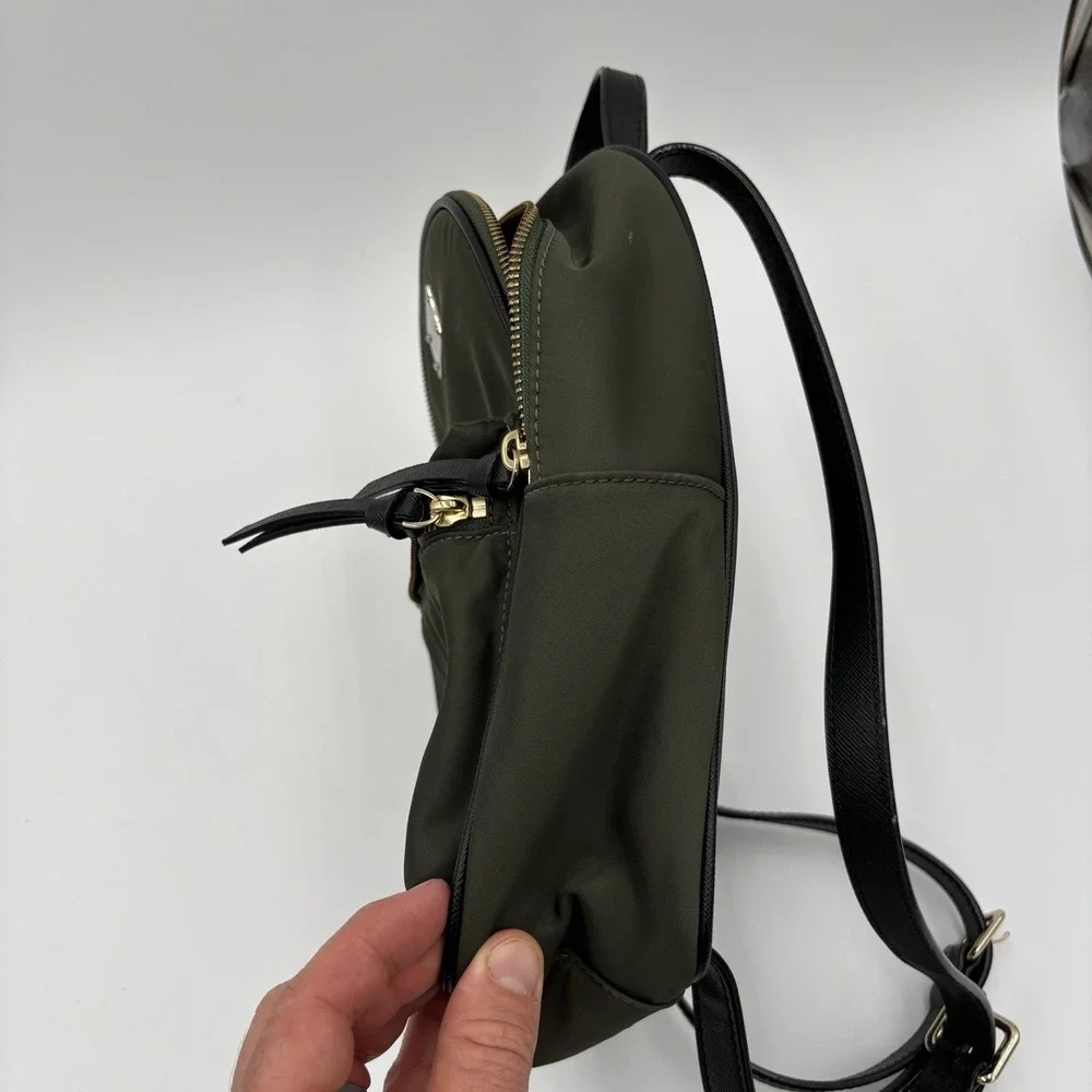 Kate Spade New York Bradley Wilson Road Backpack Small Army Green Nylon‎